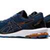 Asics GT 1000 9 chaussures homme bleues arrière trois quarts