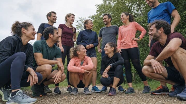 L’équipe de coureurs et testeuses de chaussures de Running Pirates