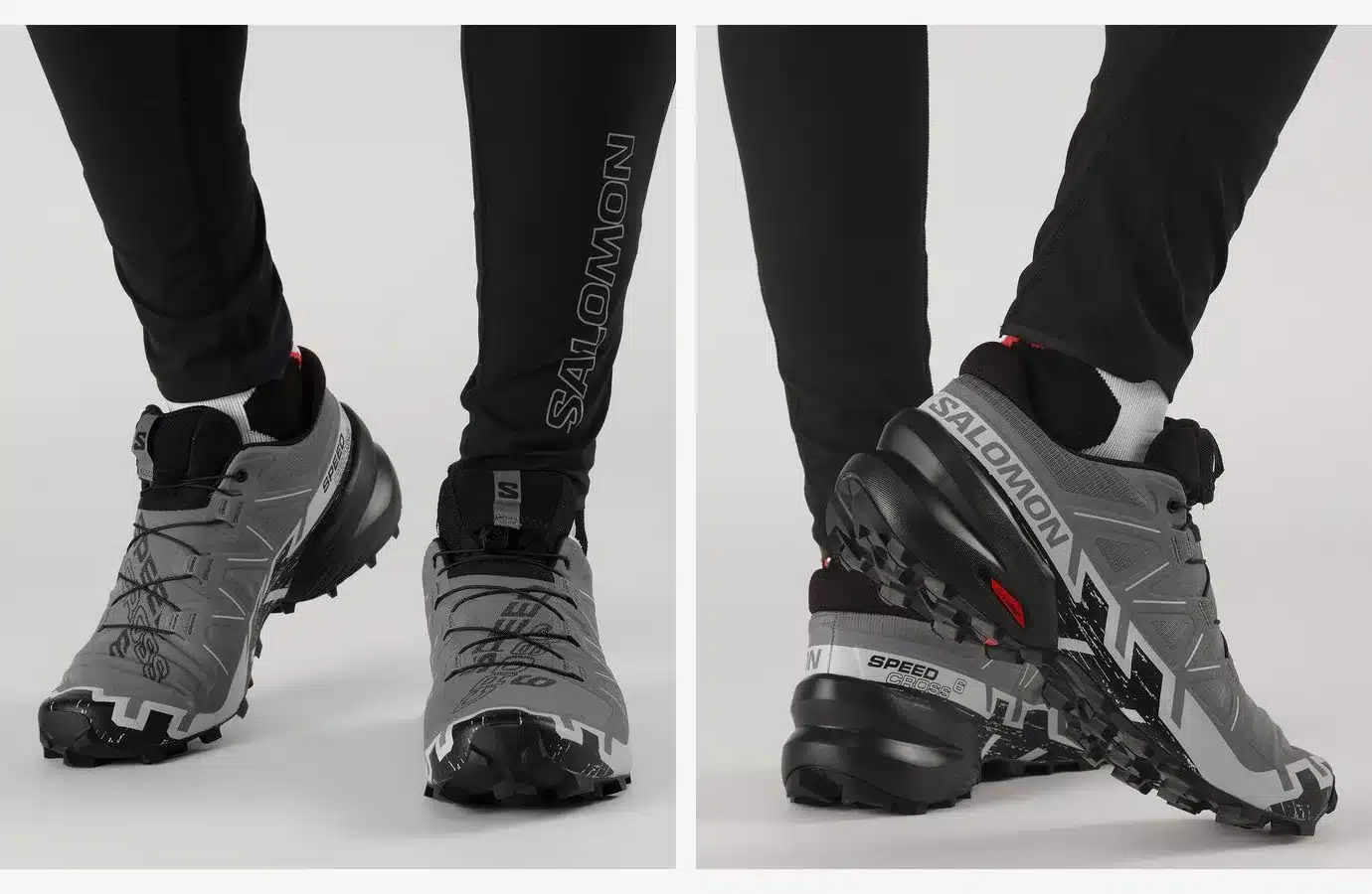 Salomon SpeedCross 6 standard portée, vues avant et arrière