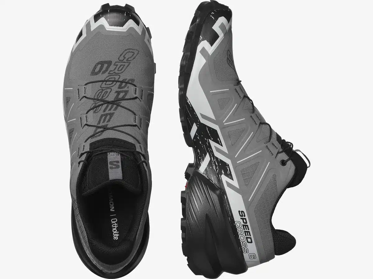 Salomon SpeedCross 6 standard vue de dessus avec système Quicklace