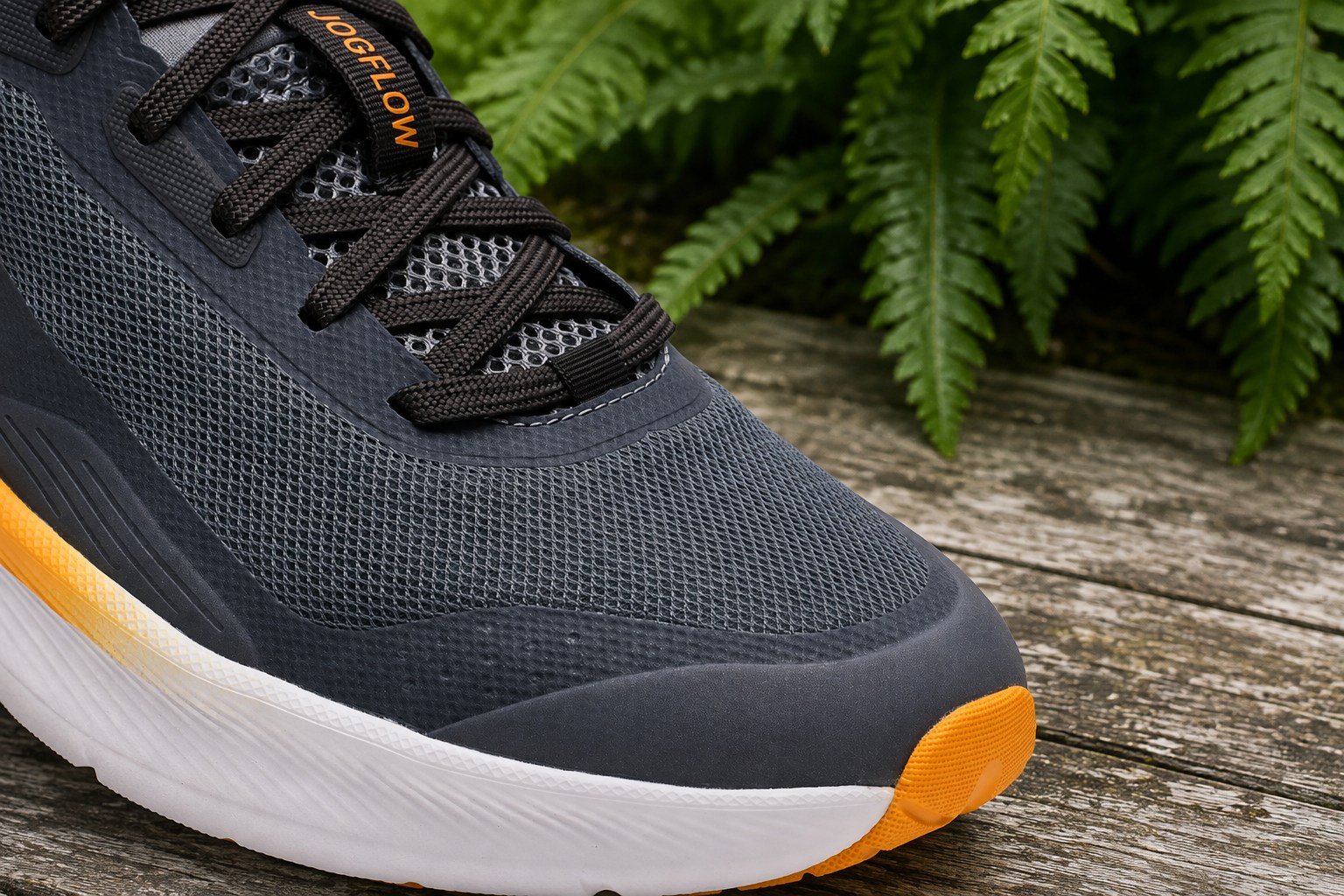Détail du mesh et du laçage de la Kiprun Jogflow 190 Max